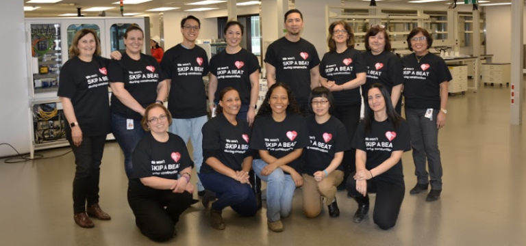Photo of lab team in new lab.