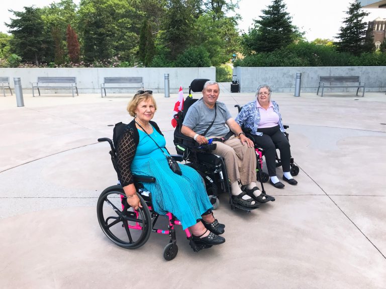 patients doing the labyrinth walk