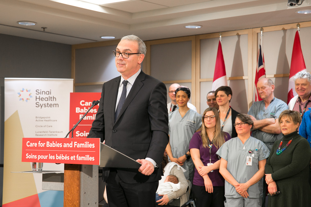 Celebrating the official announcement of the Ontario Fetal Centre at Mount Sinai Hospital