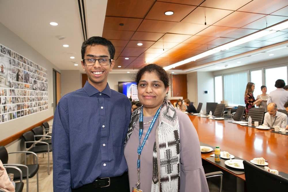 Adnan Moinuddin with mom Asfia Sultana