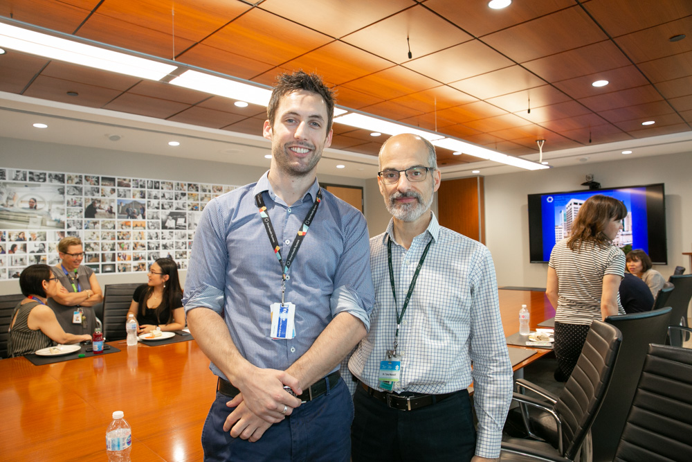 Dr. Kevin Barker with award sponsor Dr. Tony Mazzulli 