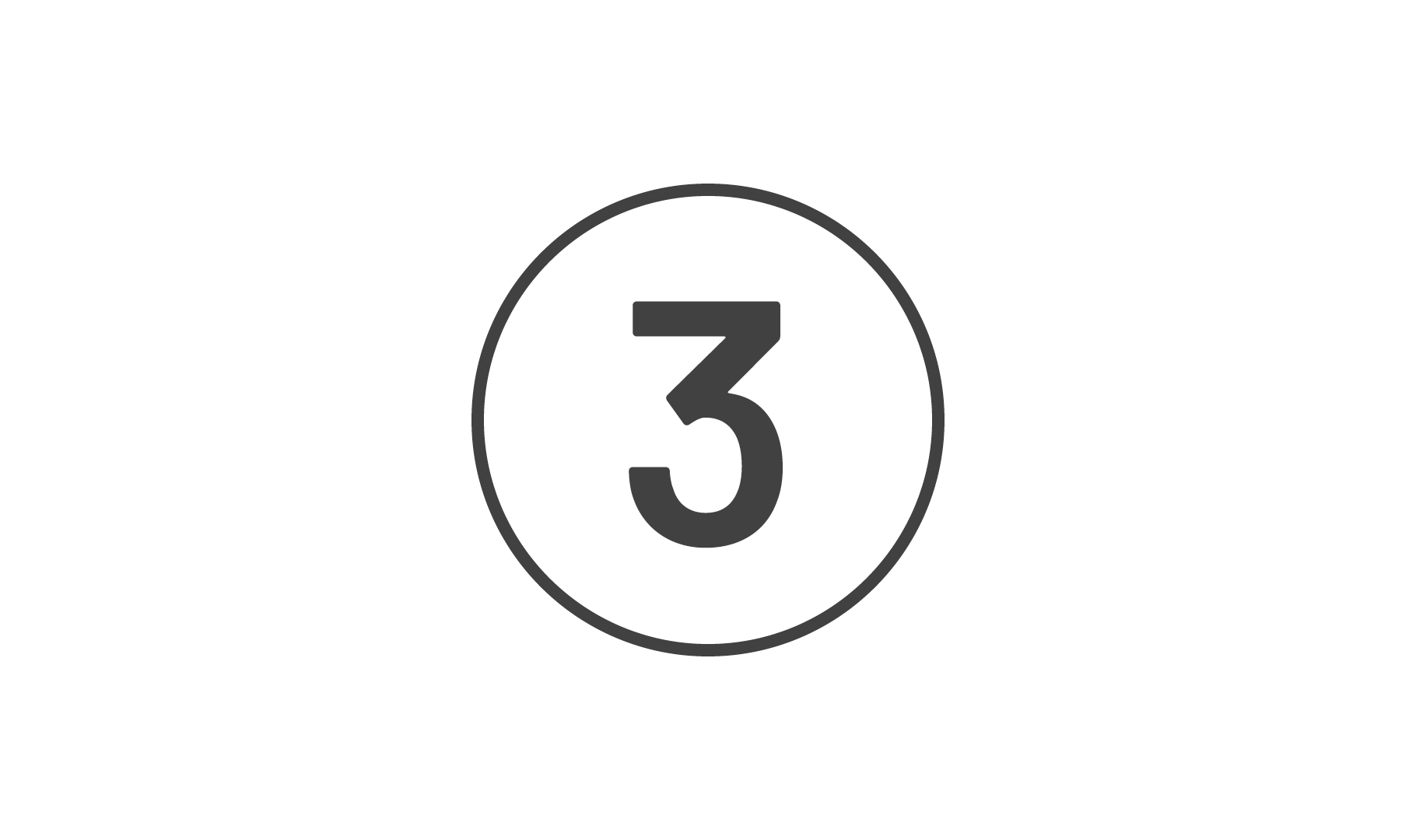 icon of the number three