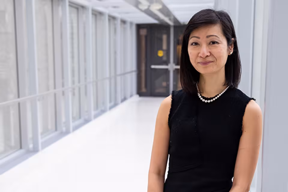 Dr. Christine Soong standing in a hallway