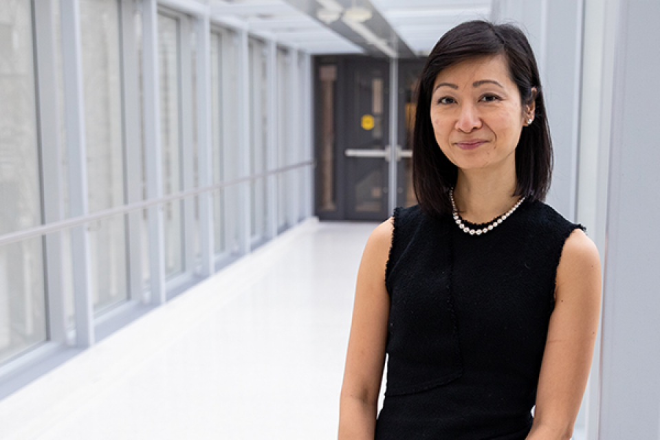 Dr. Christine Soong standing in a hallway