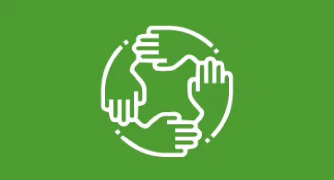 Hands creating earth