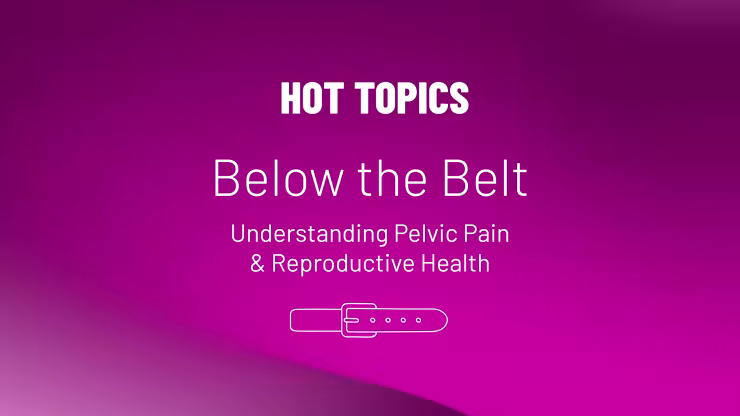 Text that reads Hot Topics Below The Belt and a belt icon