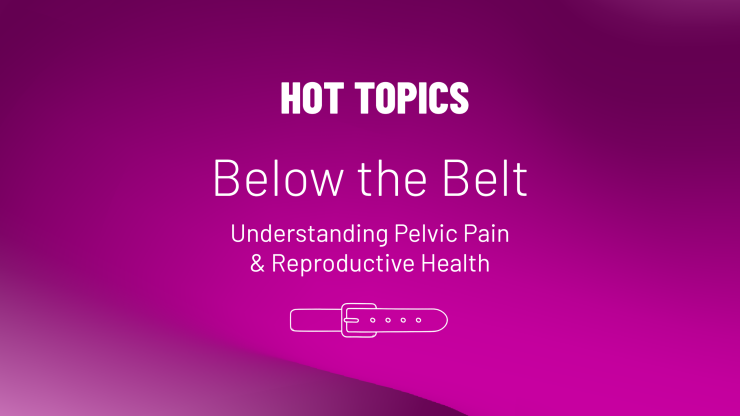 Text that reads Hot Topics Below The Belt and a belt icon