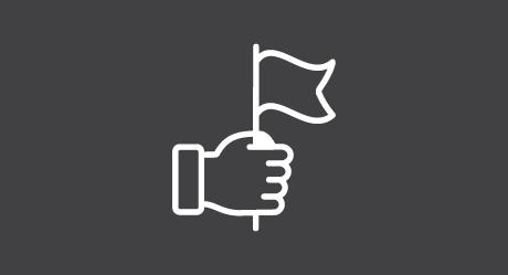 icon representing competitive positioning