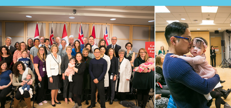 Celebrating the official announcement of the Ontario Fetal Centre at Mount Sinai Hospital