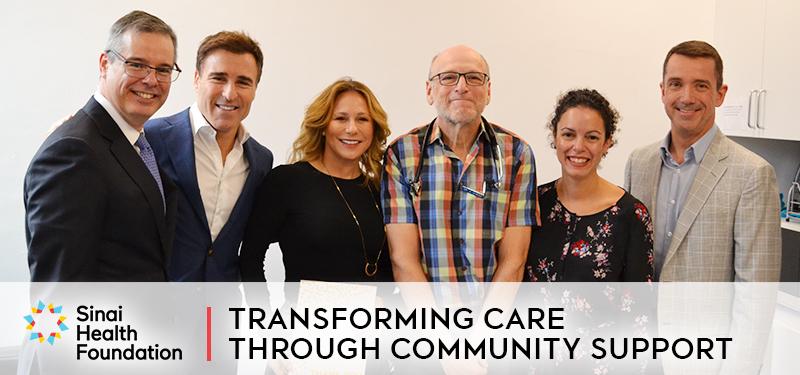Donors standing with hospital and foundation team