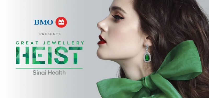 Glitz, glamour to take centre stage at Sinai Health’s 10th Great Jewellery Heist, presented by BMO
