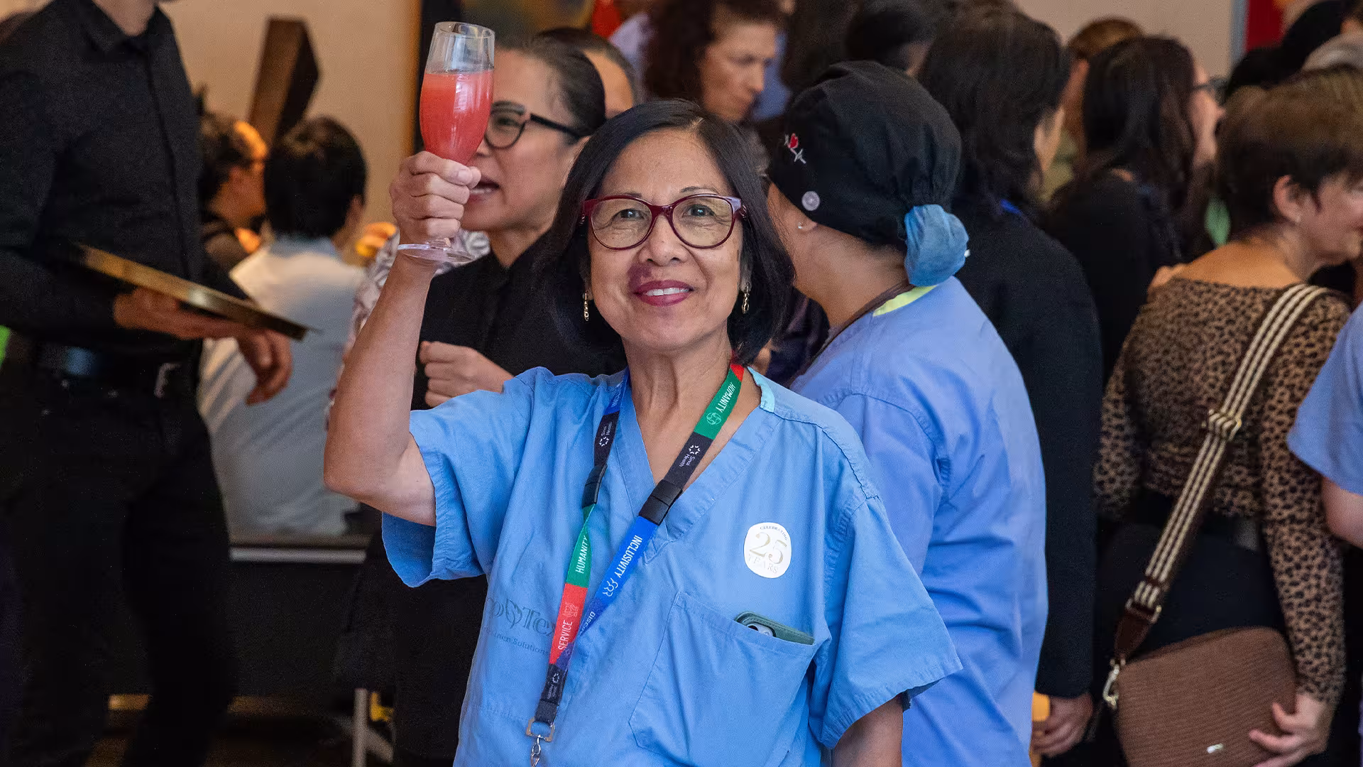 Sinai Health staff enjoying their service milestone celebration.