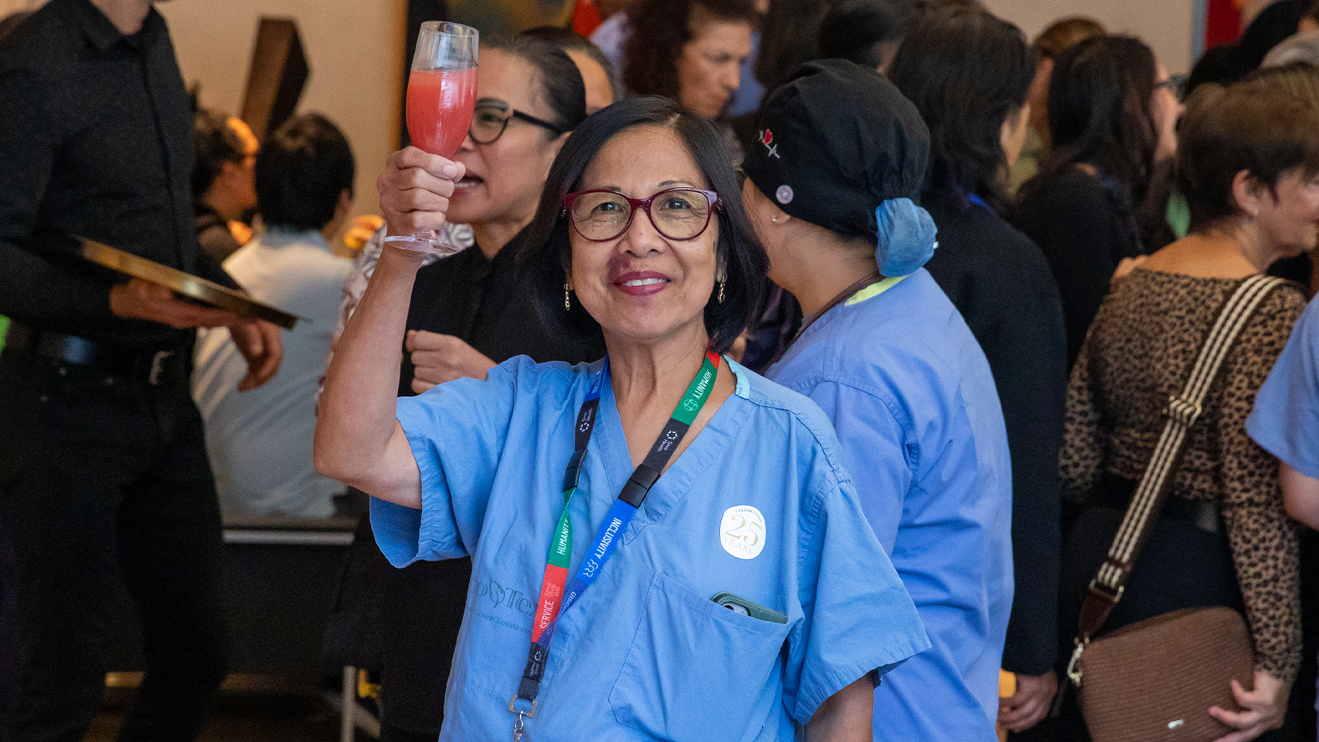 Sinai Health staff enjoying their service milestone celebration.
