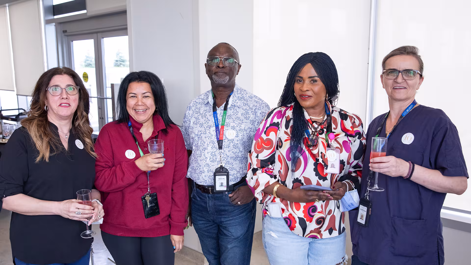Sinai Health staff enjoying their service milestone celebration.