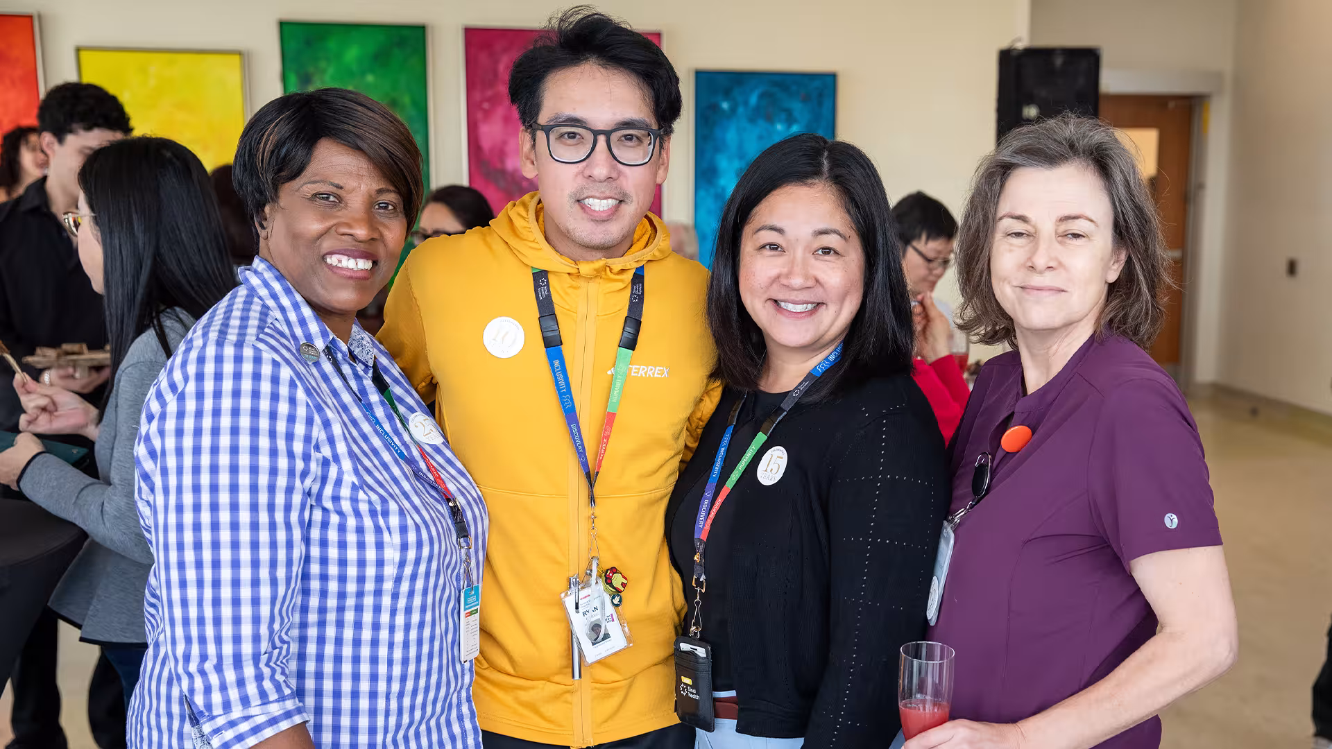 Sinai Health staff enjoying their service milestone celebration.