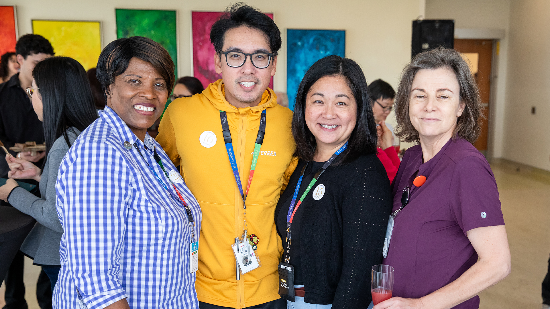Sinai Health staff enjoying their service milestone celebration.