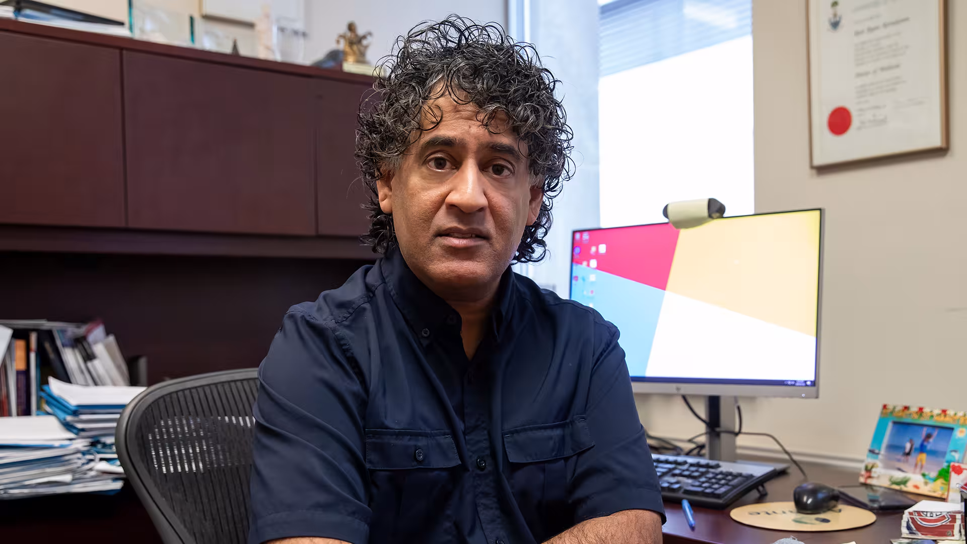 Dr. Ravi Retnakaran in his office