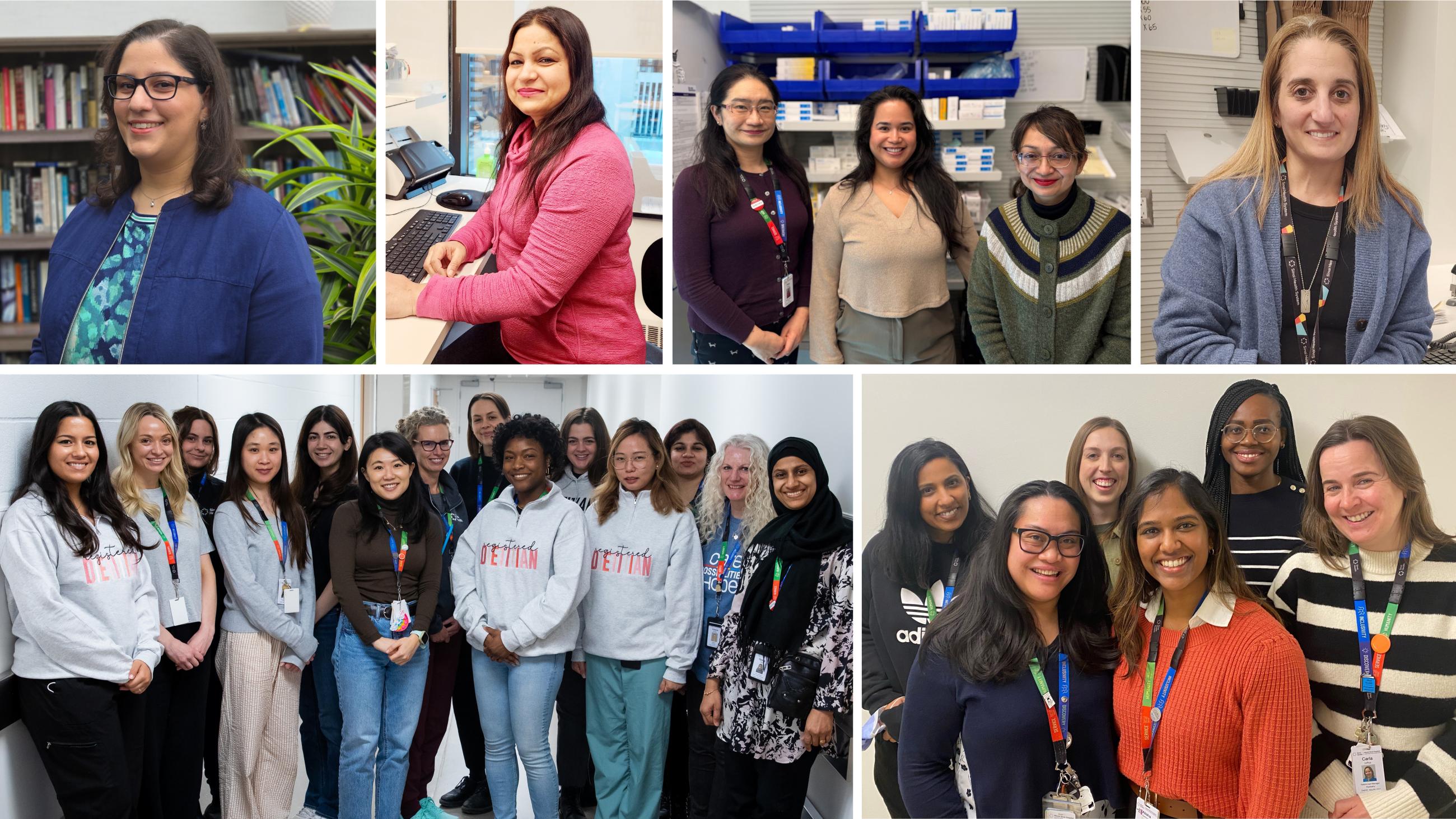 Collage of people at Sinai Health