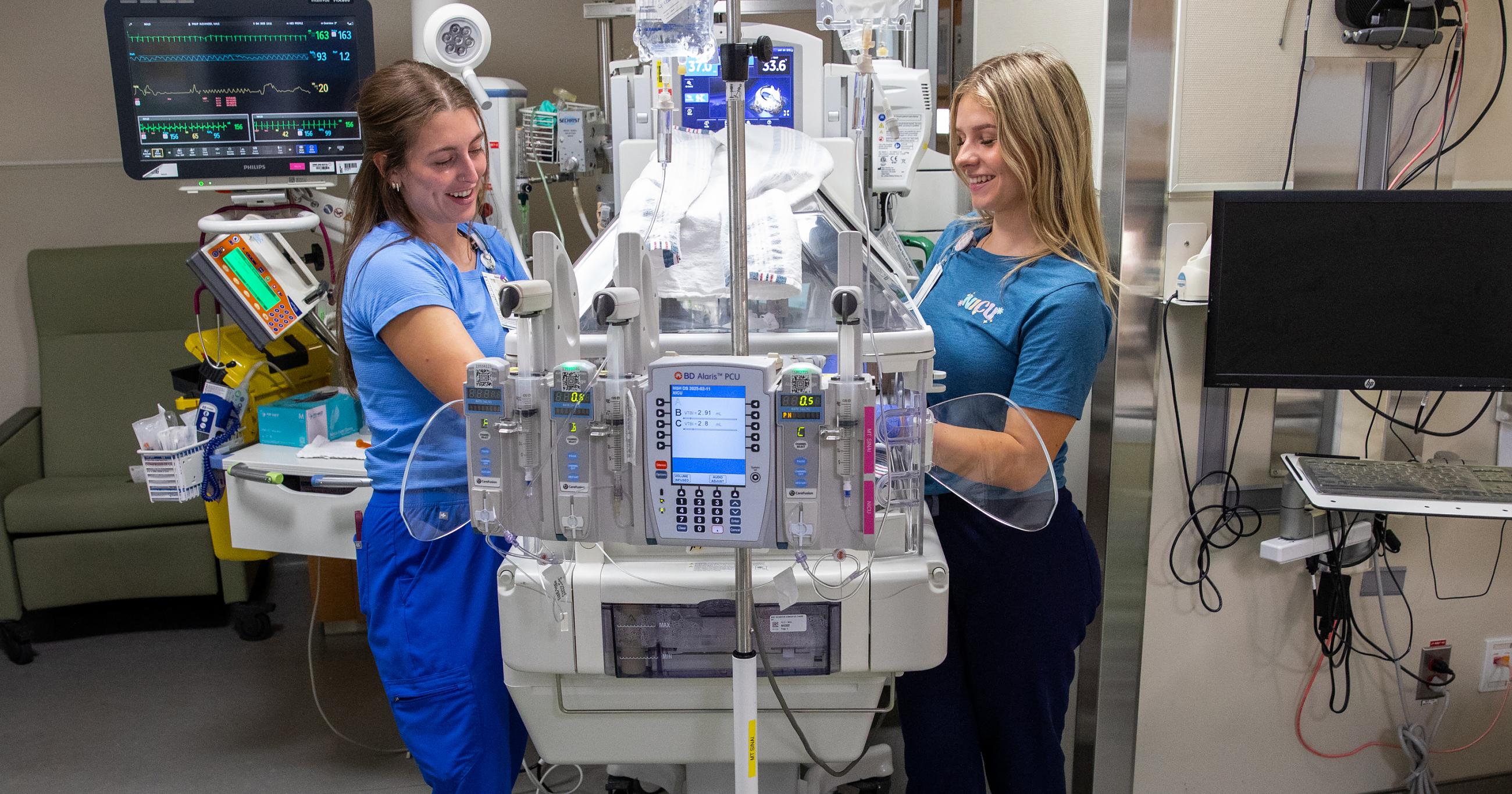 NICU nurse mentoring new grad