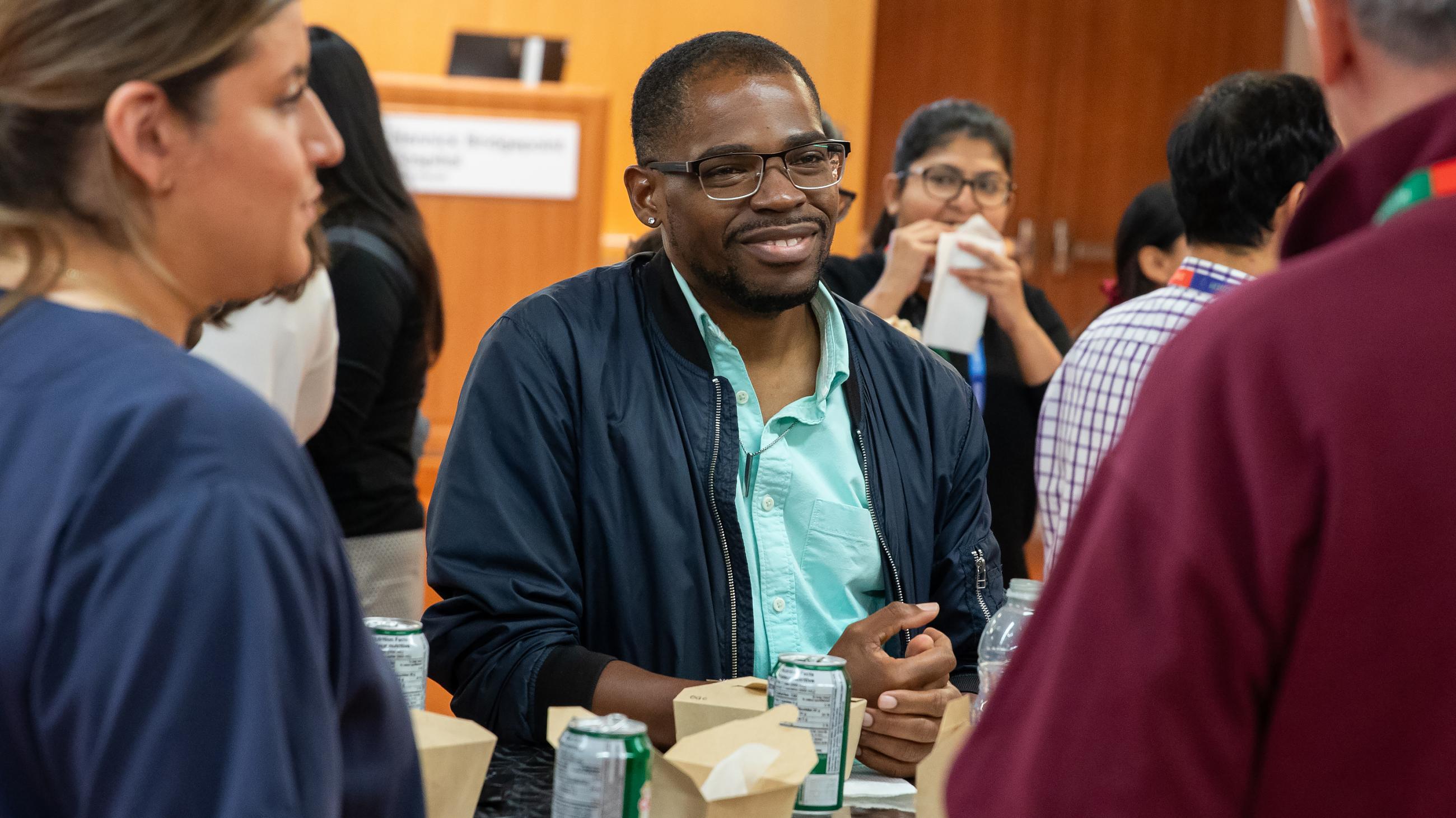 People celebrating together at Sinai Health’s Service Celebration.