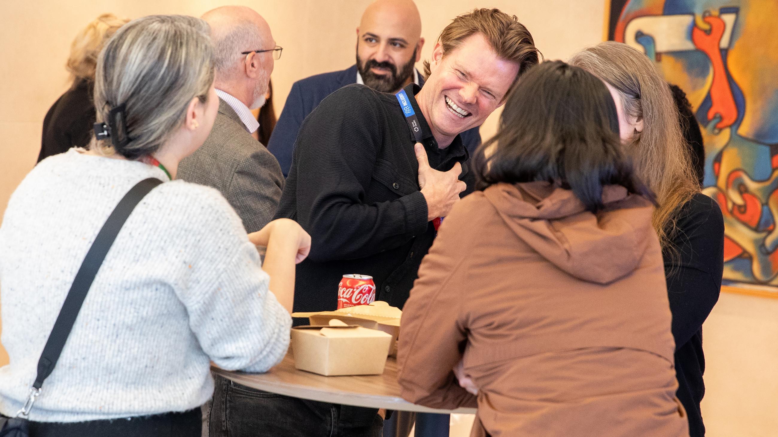 People celebrating together at Sinai Health’s Service Celebration.