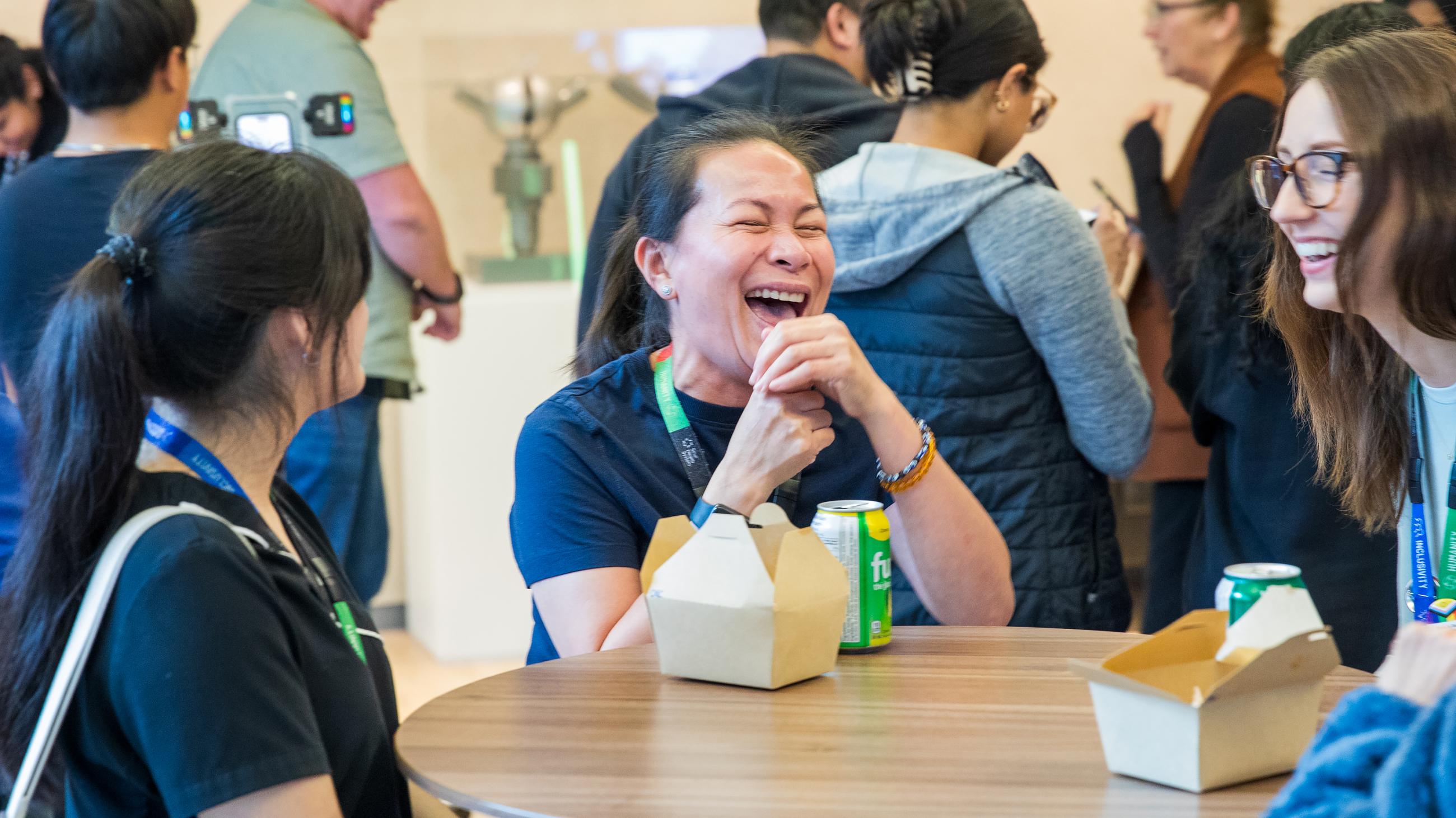 People celebrating together at Sinai Health’s Service Celebration.