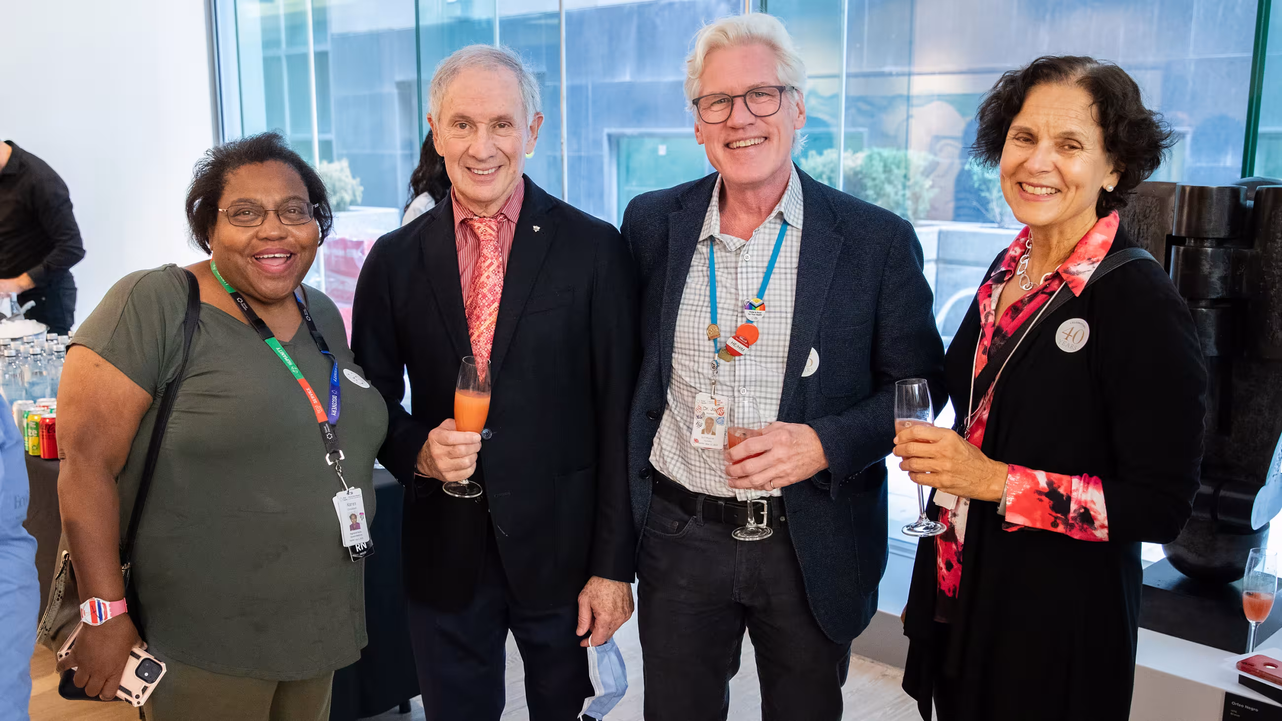 People celebrating together at Sinai Health’s Service Celebration.