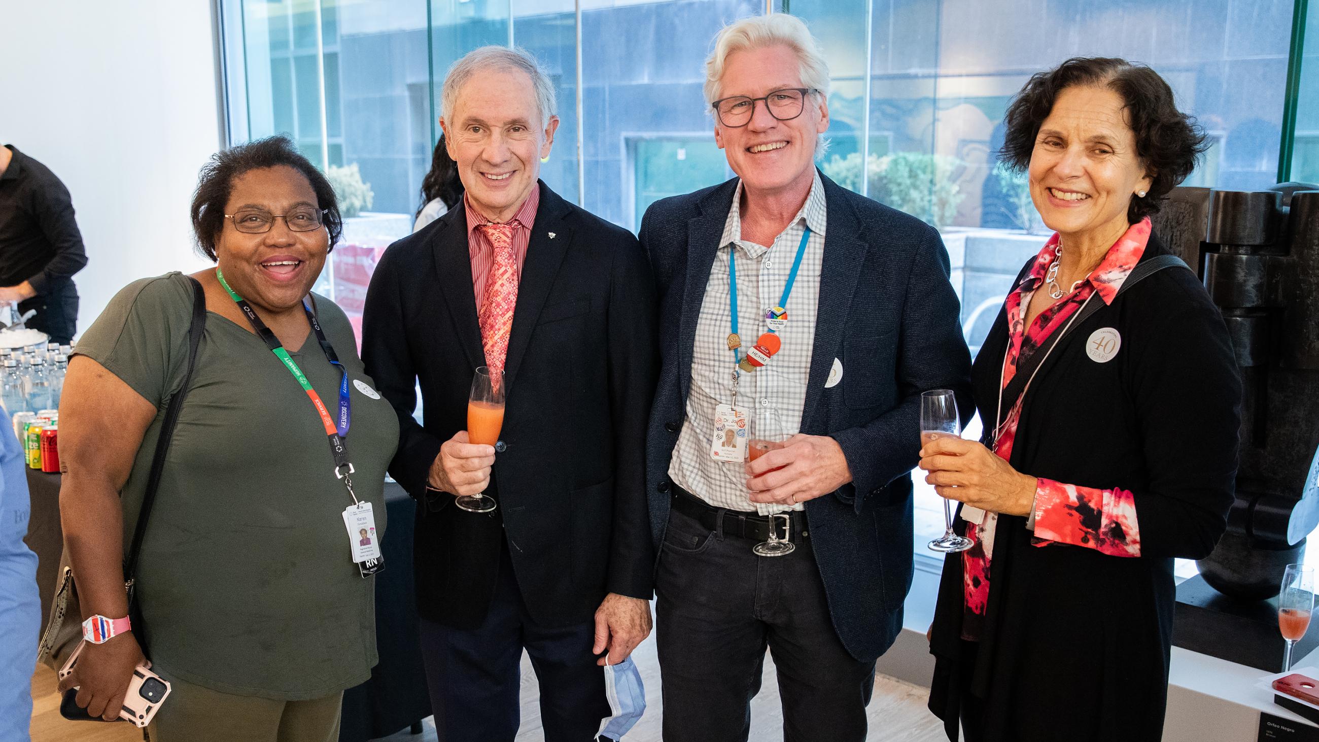 People celebrating together at Sinai Health’s Service Celebration.