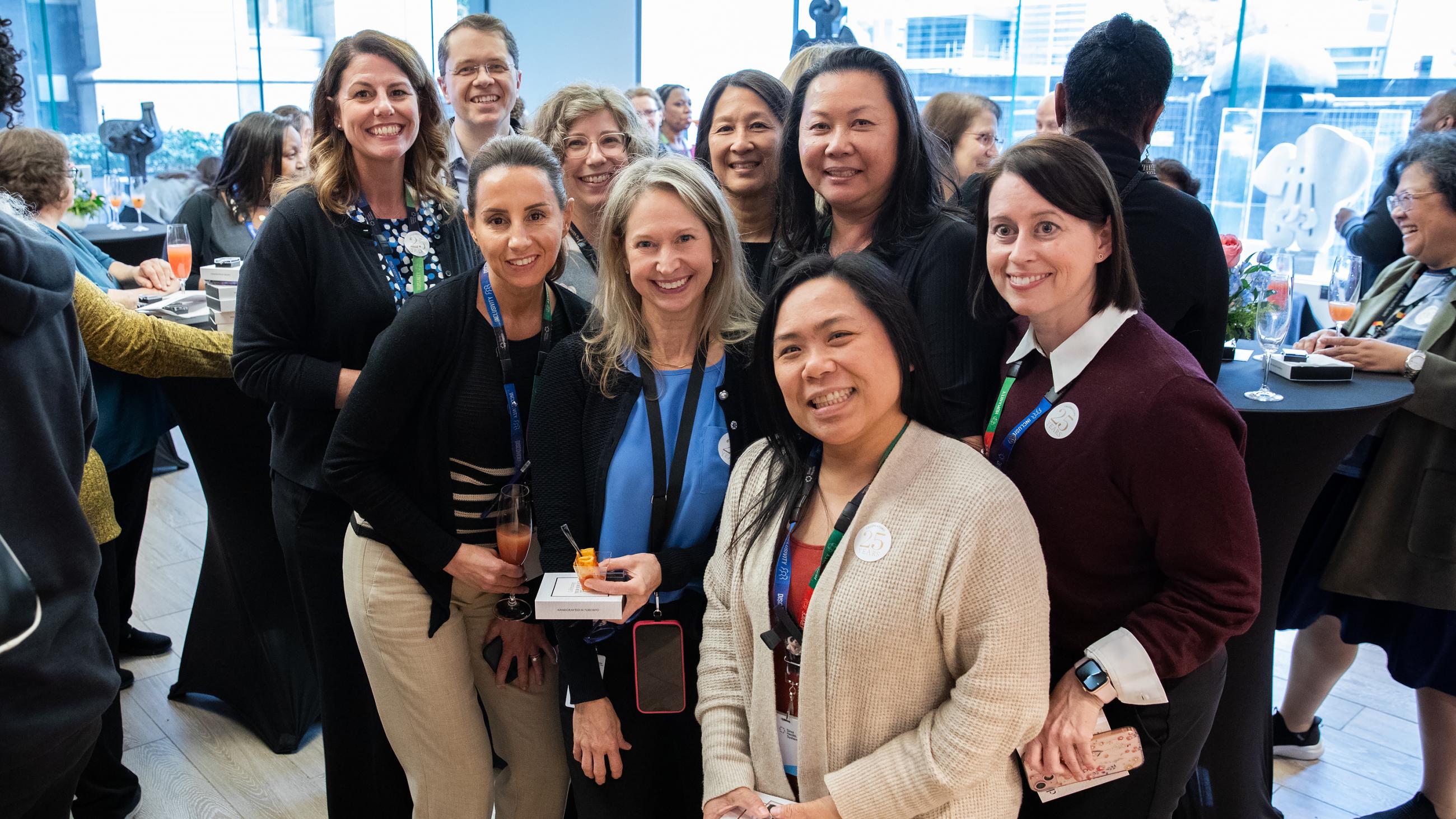 People celebrating together at Sinai Health’s Service Celebration.