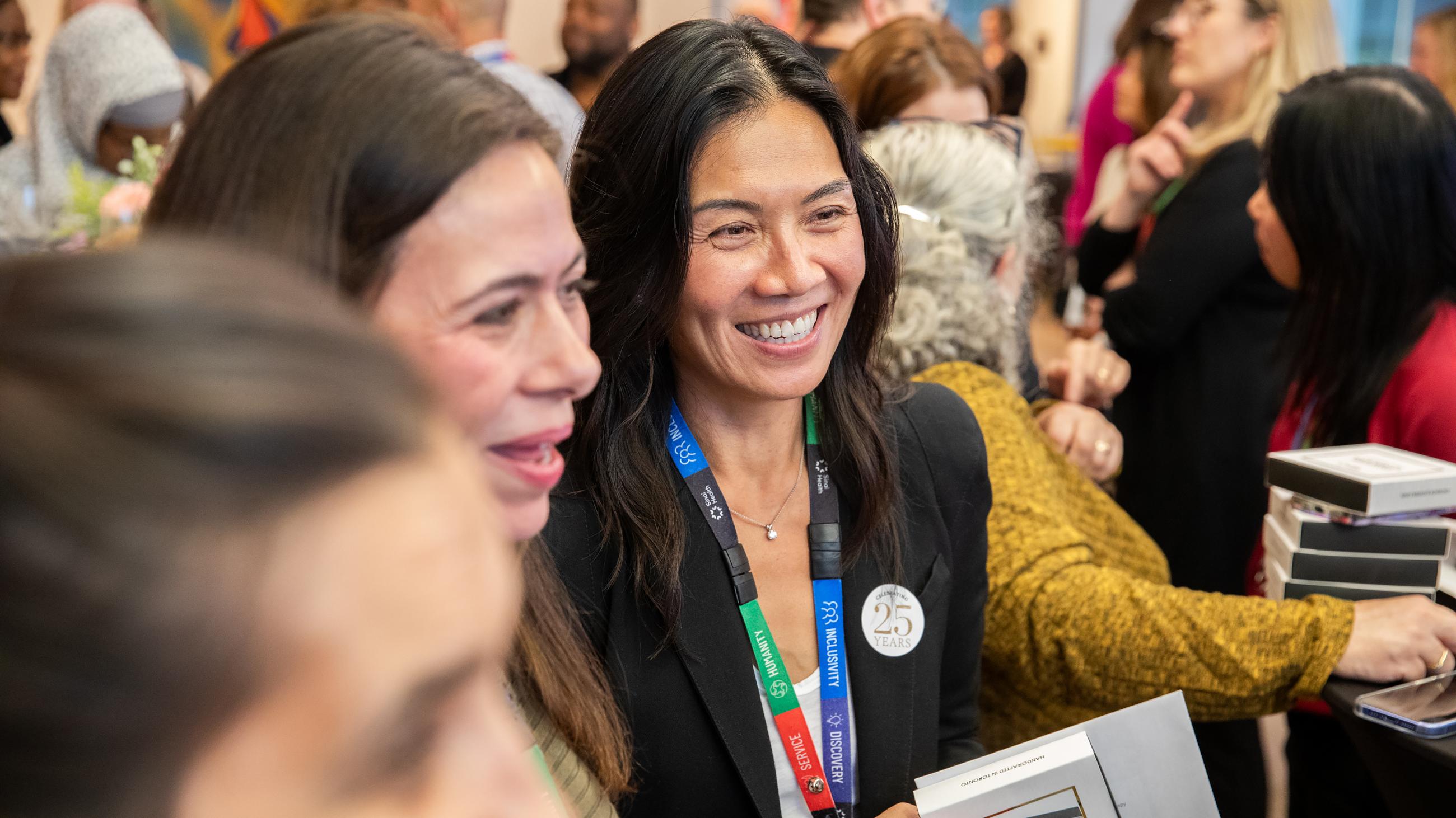 People celebrating together at Sinai Health’s Service Celebration.