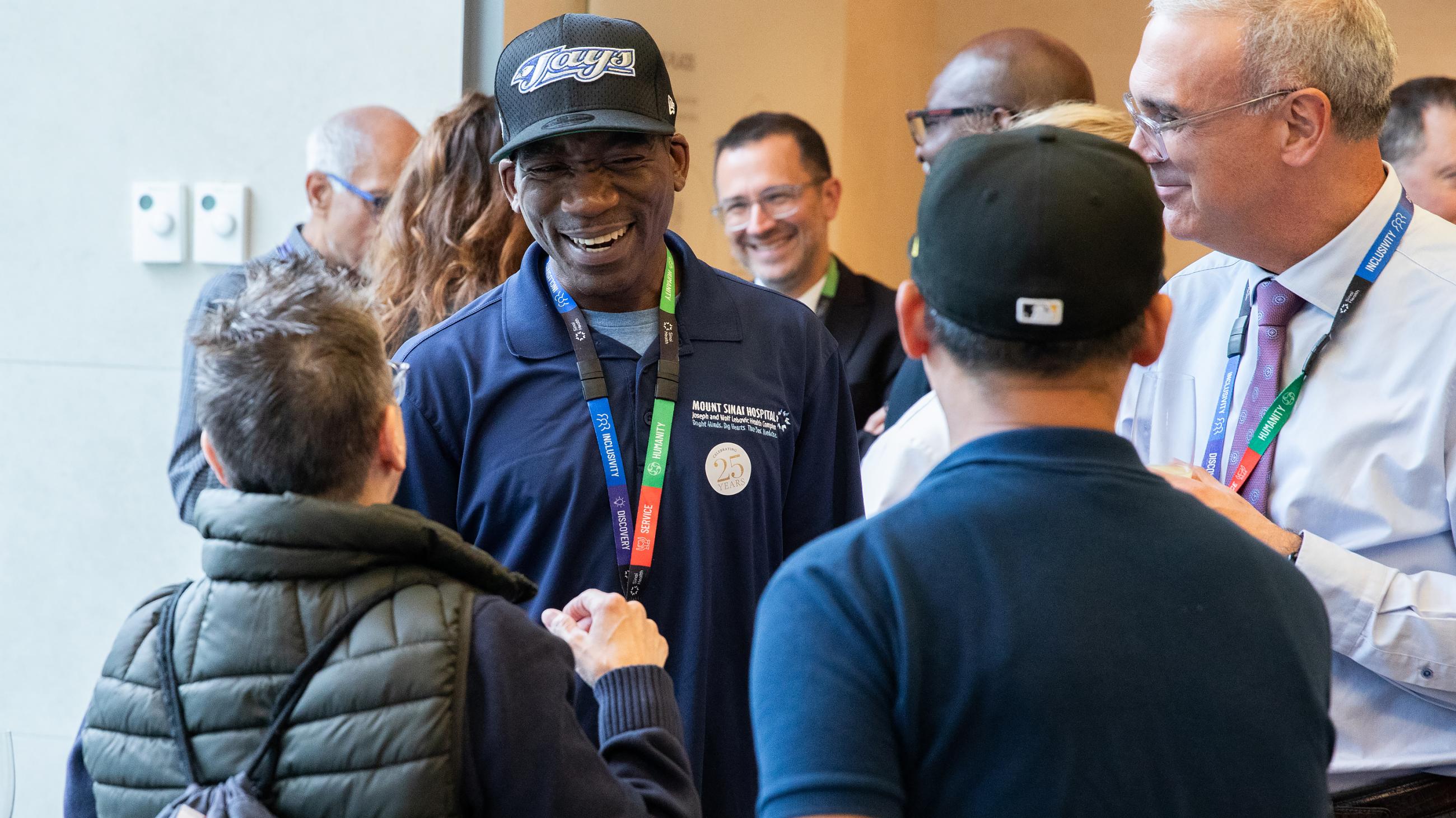 People celebrating together at Sinai Health’s Service Celebration.