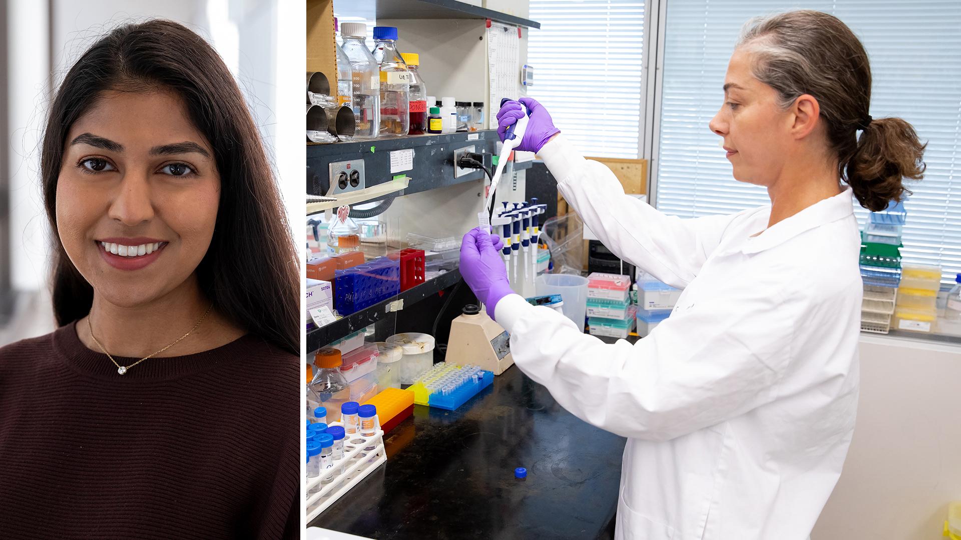 A collage of headshots of Drs. Yaanu Jeyakumar and Rasha Al Mismar.