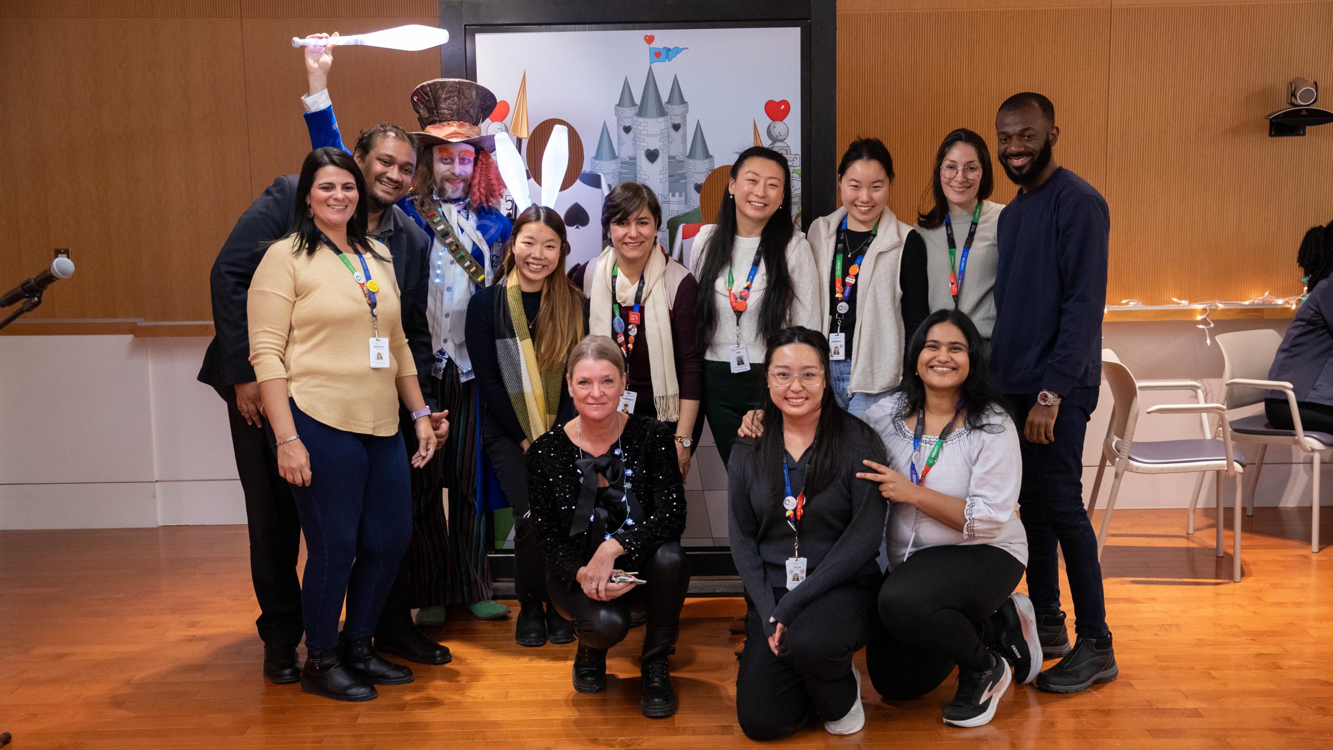 People celebrating together at Sinai Health’s Holiday Open House.