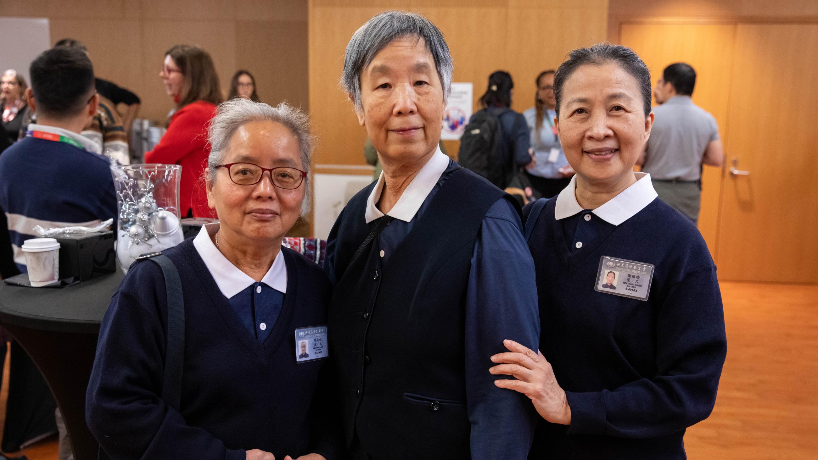 People celebrating together at Sinai Health’s Holiday Open House.