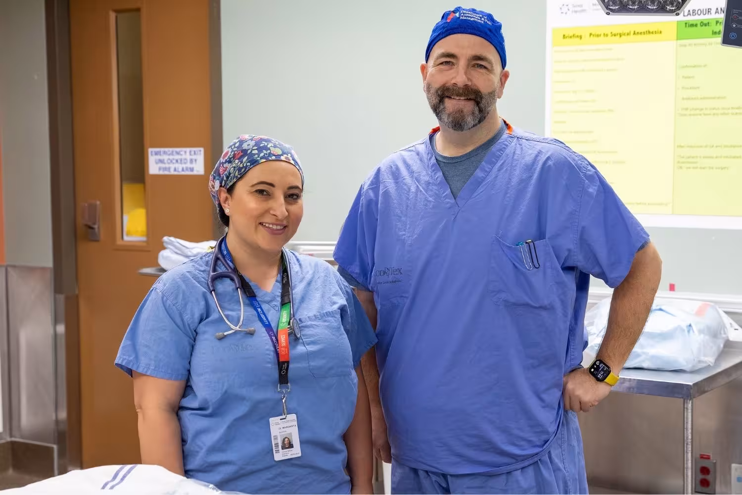 Obstetric Anesthesia Fellow Margarita Vladimirova Blajeva with Fellowship Director Dr. Ronald George.