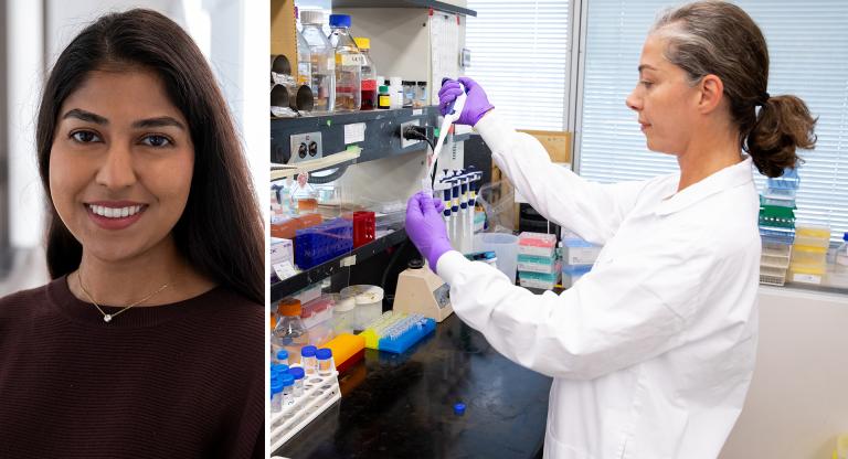 A collage of headshots of Drs. Yaanu Jeyakumar and Rasha Al Mismar.