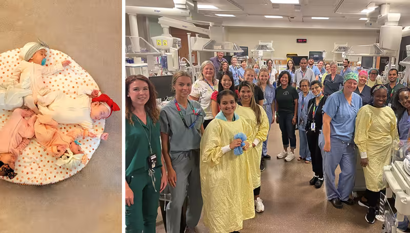 Mount Sinai welcomes quintuplets for the first time in more than thirty years