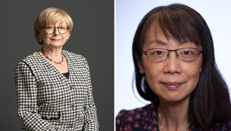 Headshot of Pamela Goodwin and Mei Zhen