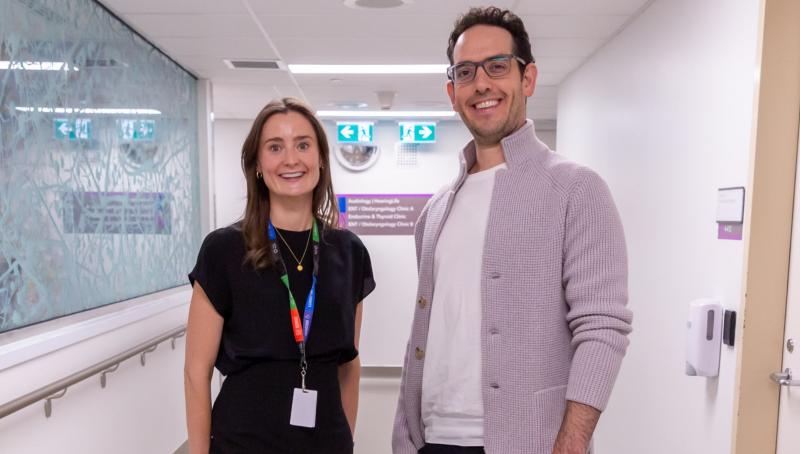 Fellowship Director Dr. Zane Gallinger, with second-year fellow Dr. Cathy McShane at Mount Sinai Hospital