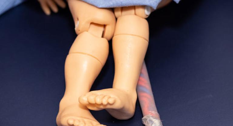 An infant mannequin