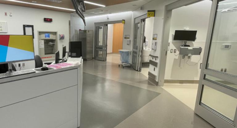Interior of a hospital department