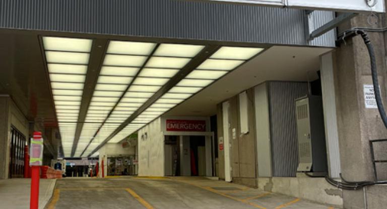 Emergency room entrance