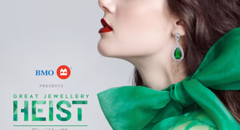 A woman wearing jewellery