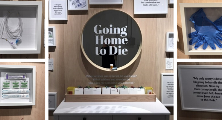 Blending research and art to explore experiences of palliative care