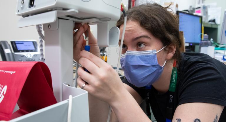 Caring for patients by caring for equipment