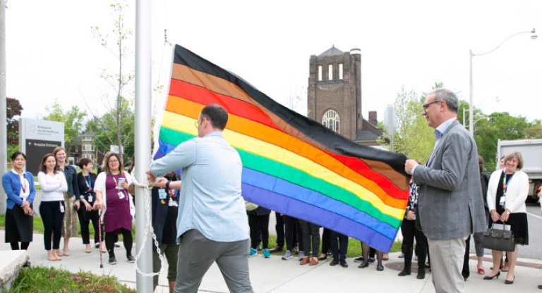 Sinai Health's annual flag raising ceremony to celebrate Pride month