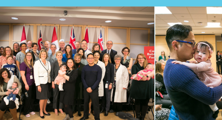 Celebrating the official announcement of the Ontario Fetal Centre at Mount Sinai Hospital
