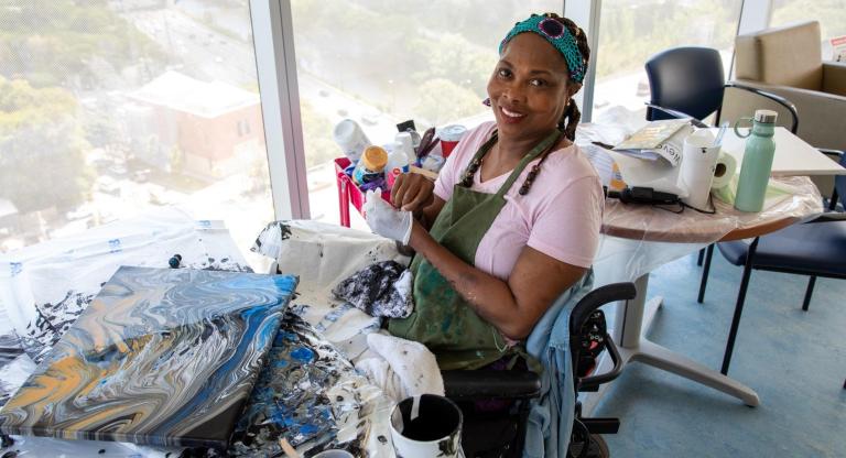 Finding healing and peace through painting at Hennick Bridgepoint