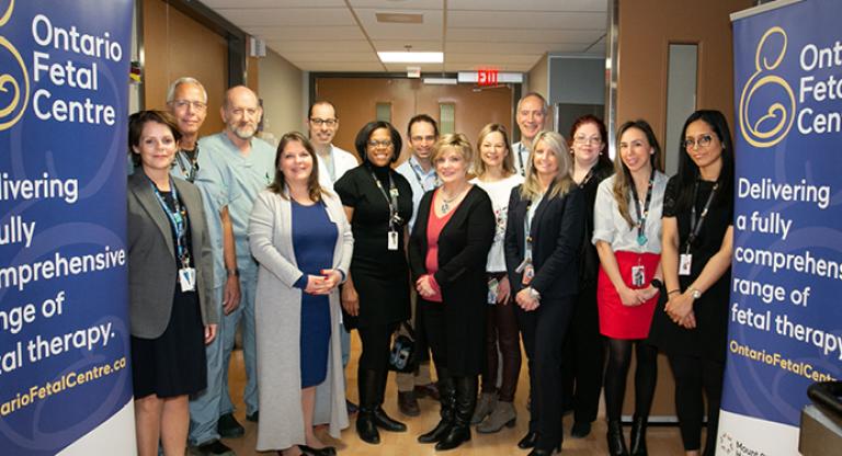 Team photo of the Mount Sinai Fertility Ontario Fetal Centre team