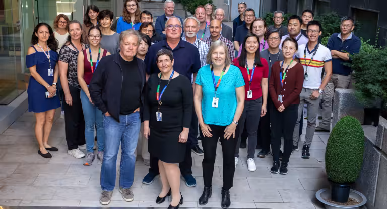 A group of people standing together.